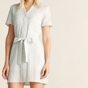 NWT 1.STATE Laguna Mist Sunwashed Stripe Dress, S